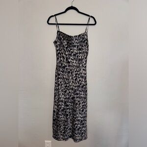 Express Monochrome Animal Print Dress